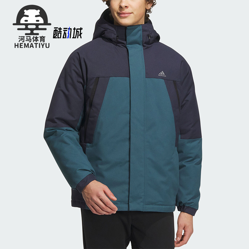 阿迪达斯正品男子宽松羽绒服