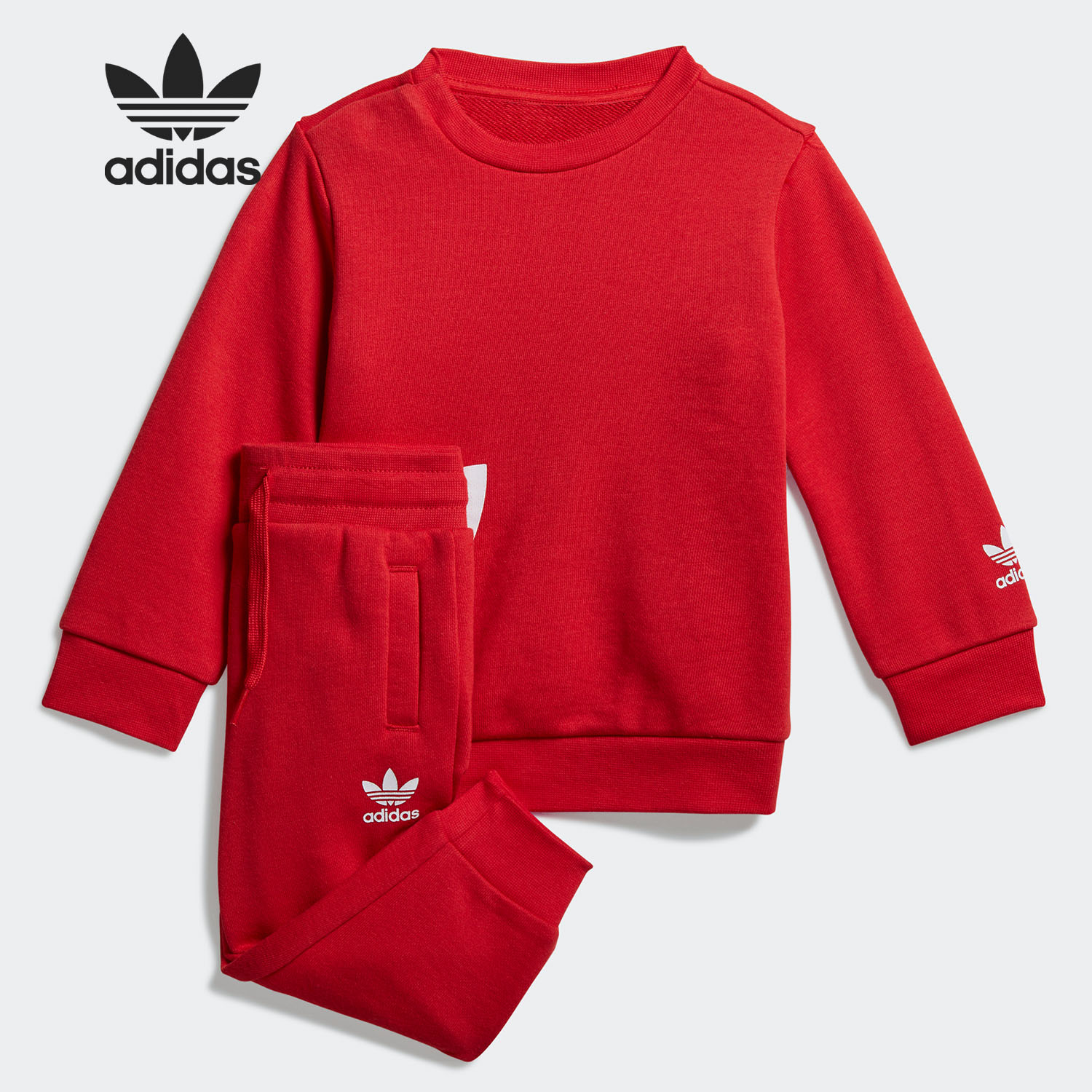 阿迪达斯婴幼童印花运动套装