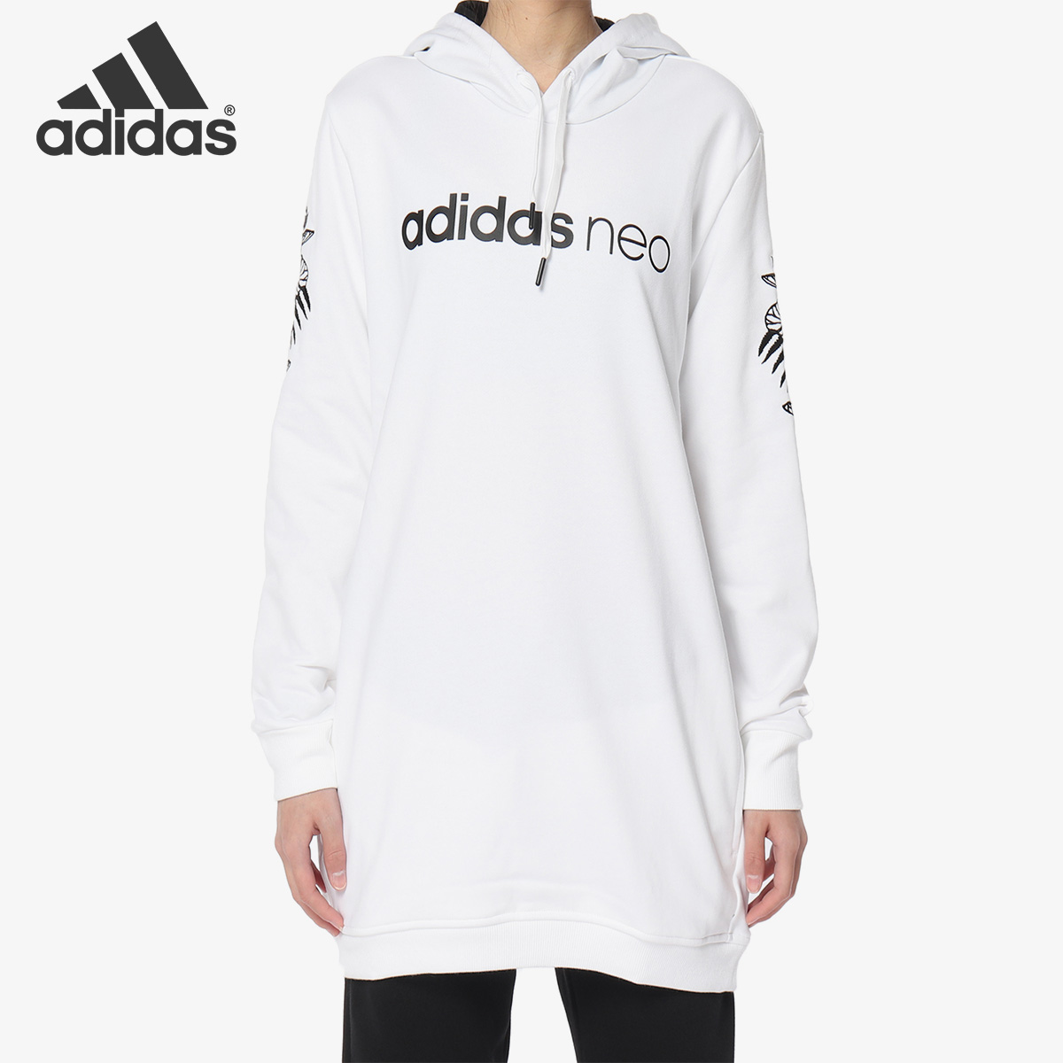 adidas正品夏季女子长袖套头衫