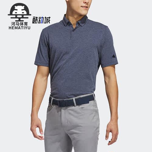 阿迪达斯春高尔夫男子运动短袖衫
