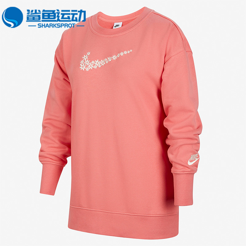 耐克大童针织舒适圆领套头卫衣