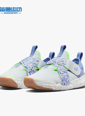 Nike/耐克正品休闲女子GS大童春舒适魔术贴透气运动鞋 DQ0512-100