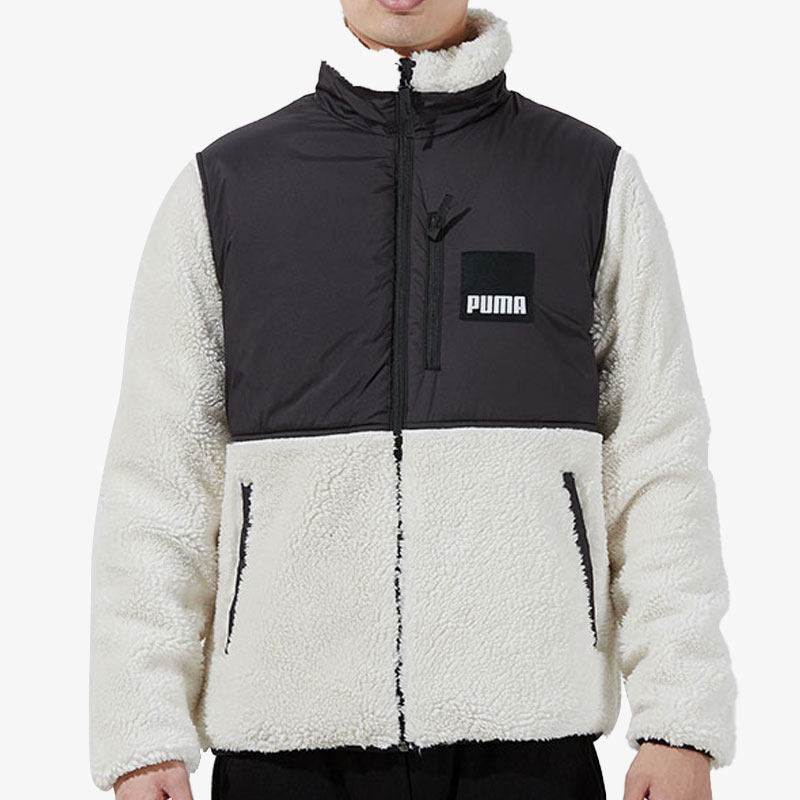 Puma/彪马正品秋冬款男子羊羔绒拼色立领外套846325-73,运动服/休闲服装,运动茄克/外套,淘宝优惠券,粉丝福利购,淘宝优惠卷