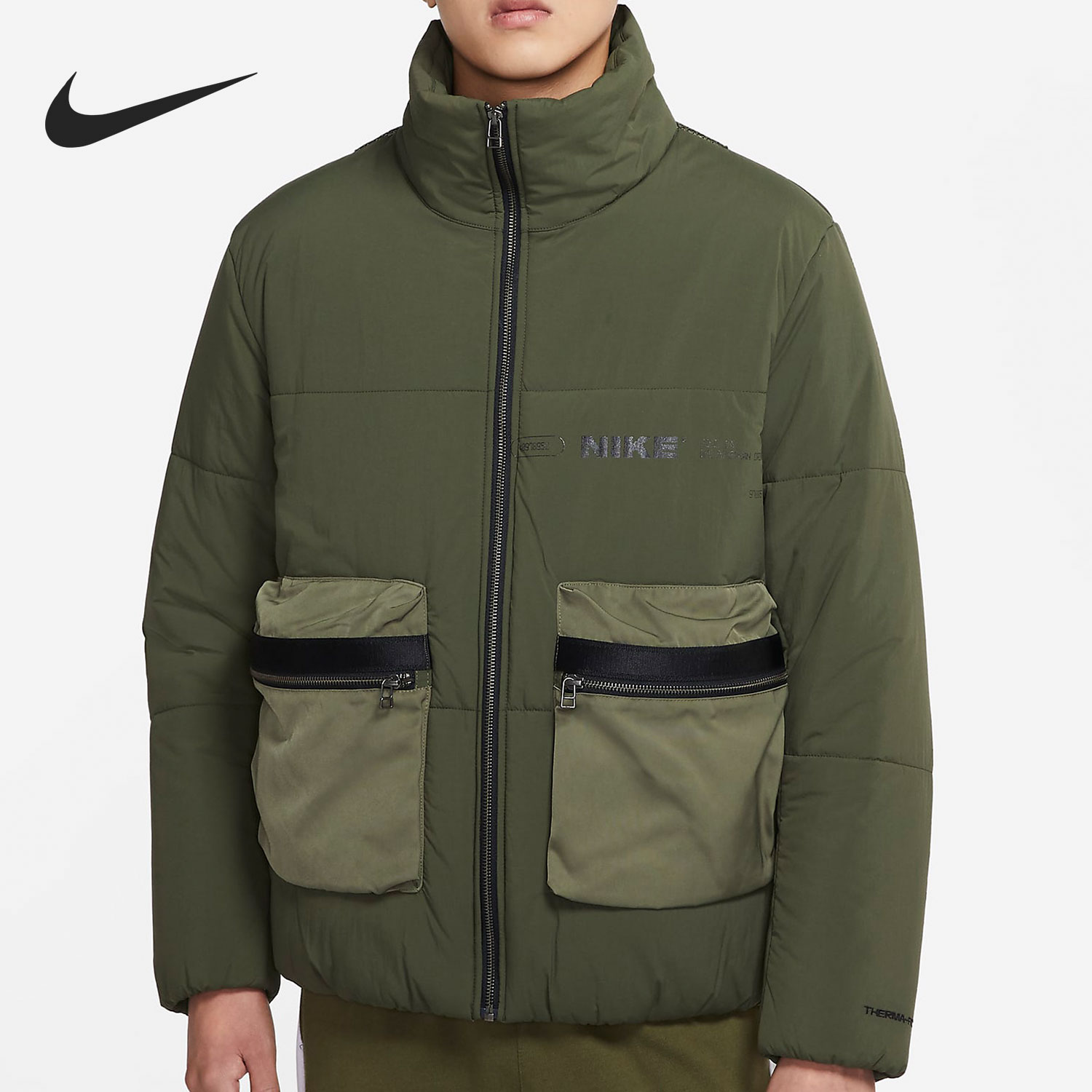 Nike/耐克正品休闲男子时尚潮流运动拉链立领棉服 DD5930-325