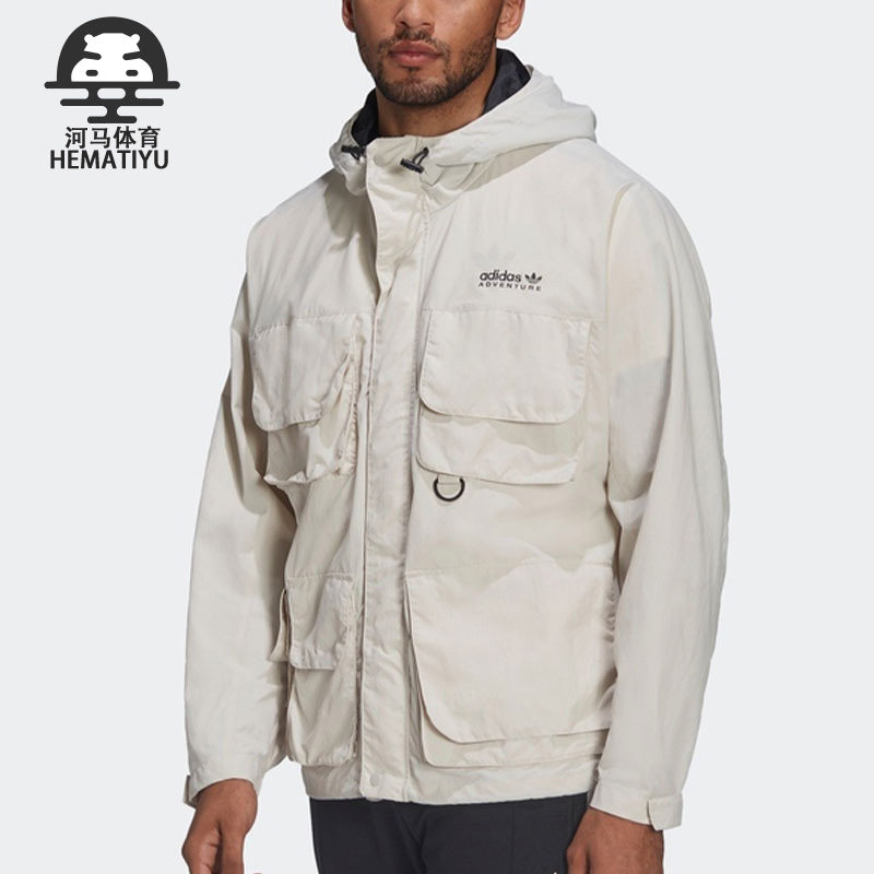 Adidas/阿迪达斯正品三叶草多口袋工装男子运动夹克 HF4794