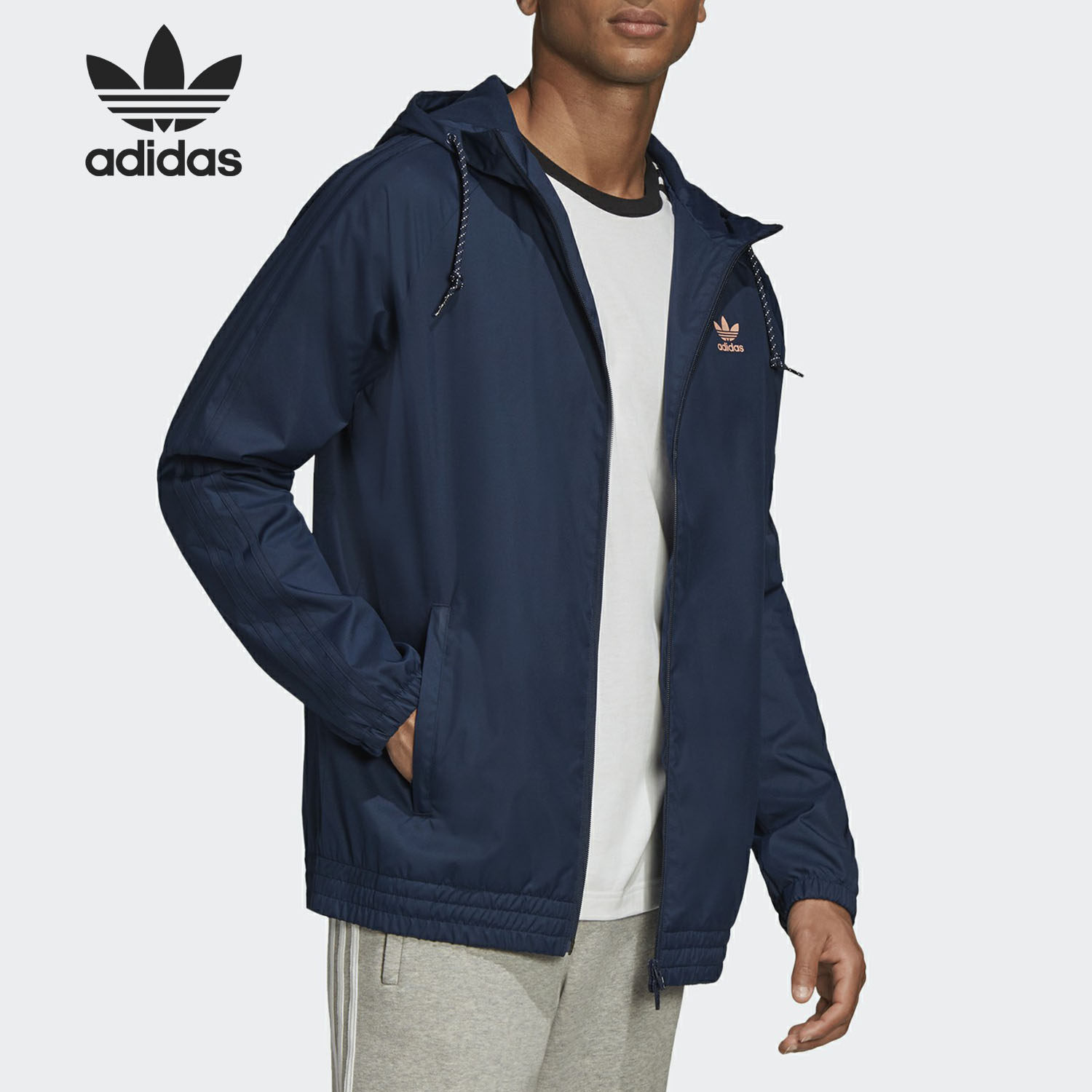 Adidas/阿迪达斯正品三叶草男子防风加绒拉链连帽外套 GD0002,运动服/休闲服装,运动茄克/外套,淘宝优惠券,粉丝福利购,淘宝优惠卷