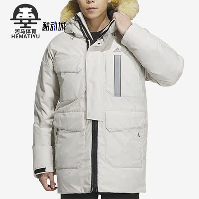 阿迪达斯正品男子防风羽绒服