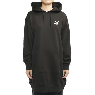 Puma/彪马秋季新款女子运动服连帽长款套头衫金标卫衣599165