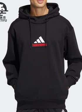 Adidas/阿迪达斯正品变形金刚联名男女装情侣连帽卫衣HM7446