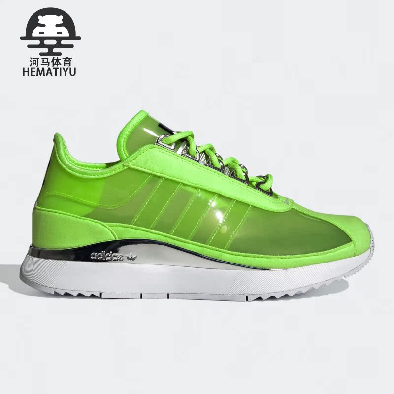 阿迪达斯三叶草半透明女子运动鞋