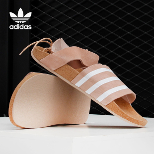 Adidas/阿迪达斯三叶草女子夏季沙滩平底凉鞋  EG3855