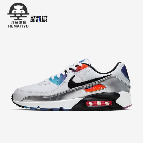 Nike/耐克正品Air Max 90男子气垫缓震耐磨跑步鞋DC0832-101