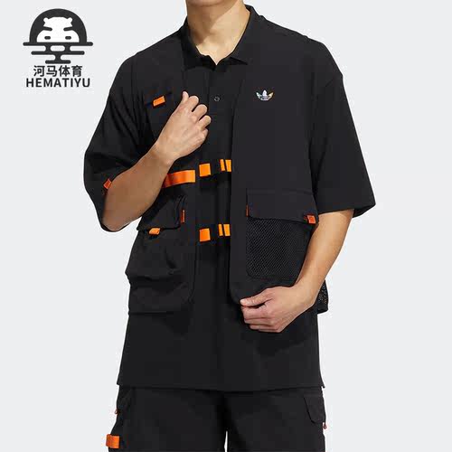 阿迪达斯正品男子运动马甲