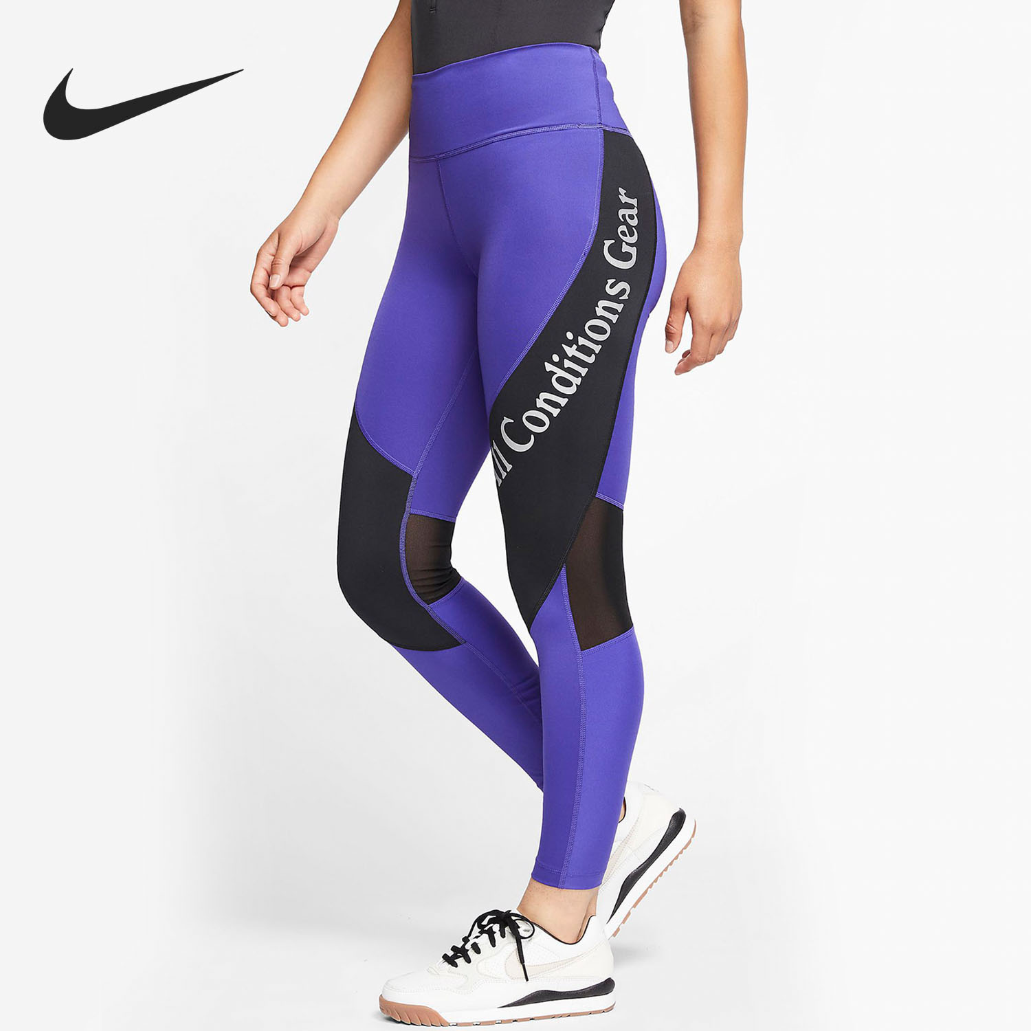 耐克夏女子训练健身紧身运动长裤