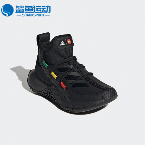 阿迪达斯儿童运动中帮耐磨跑步鞋