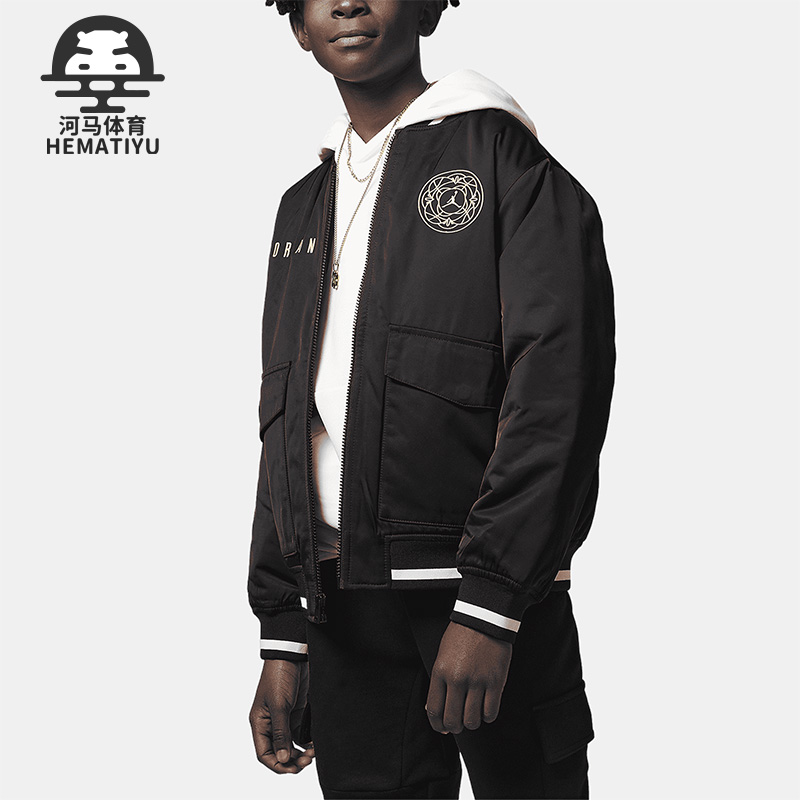 Nike/耐克正品新款Air Jordan大童复古夹克运动外套FJ9638-010