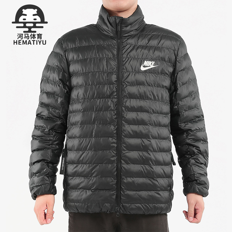 耐克冬男运动保暖防风立领棉服