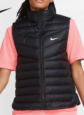 Nike/耐克正品秋冬女子立领休闲运动保暖羽绒马甲 CU5097-011