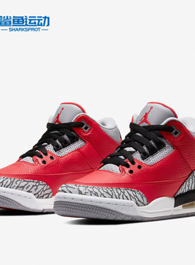 Nike/耐克正品新款 AJ3 红水泥全明星公牛大童篮球鞋CQ0488