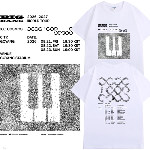 BIGBANG2026-2027世巡XX宇宙同款T恤权志龙Vip姜大声粉丝应援服