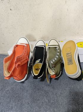 41码42码5码笑脸鞋015同款潮牌折扣帆布鞋男女鞋高帮