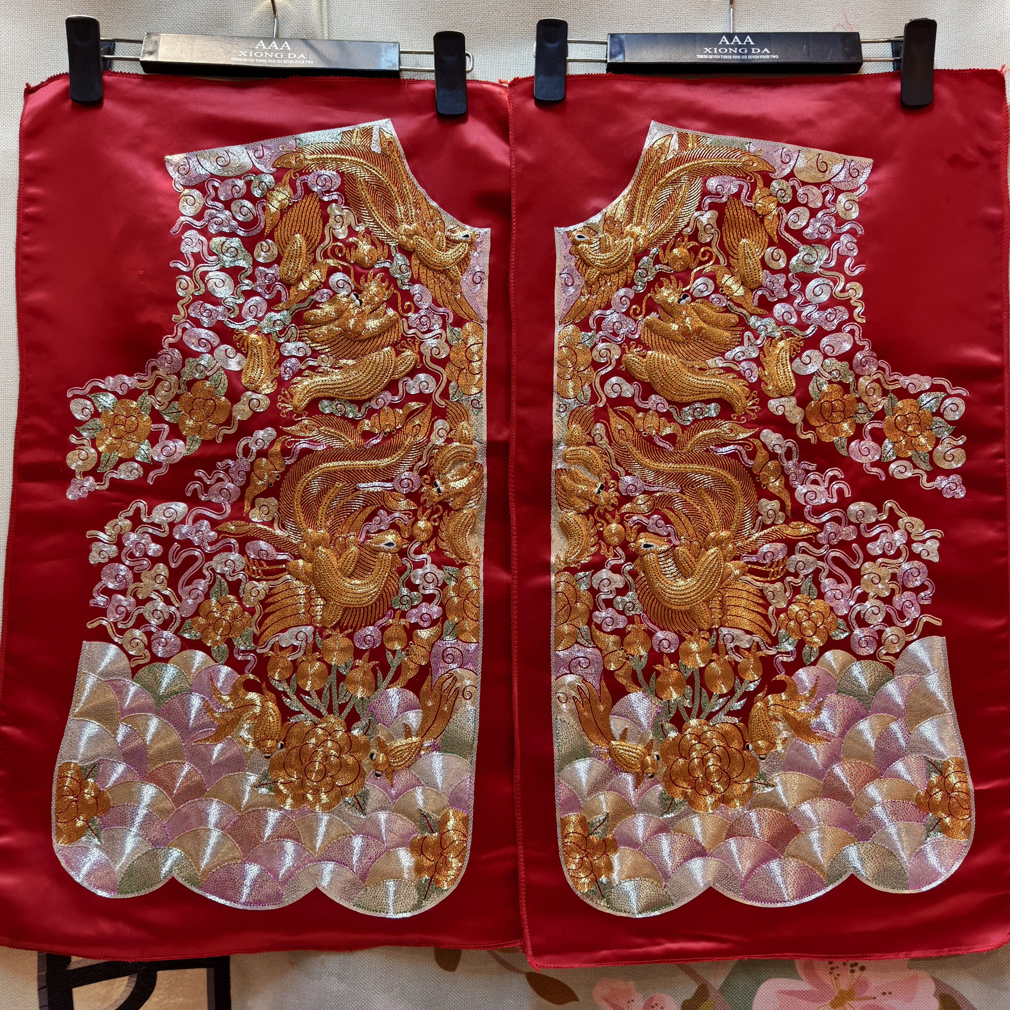 优雅礼服专业手工绣非遗传统刺绣