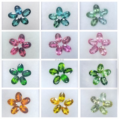 碧玺镶嵌18K金掉落人间的彩虹