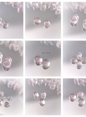 天然无注胶星光粉水晶高透芙蓉石