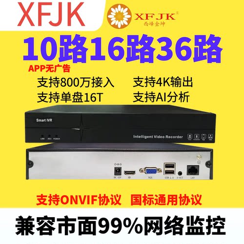XFJK硬盘录像机NVR主机后端