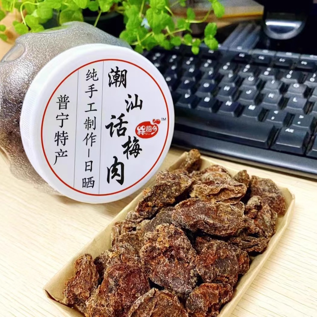 潮汕酸甜梅饼话梅肉孕妇休闲零食日式无核梅肉蜜饯干果脯蜜饯罐装