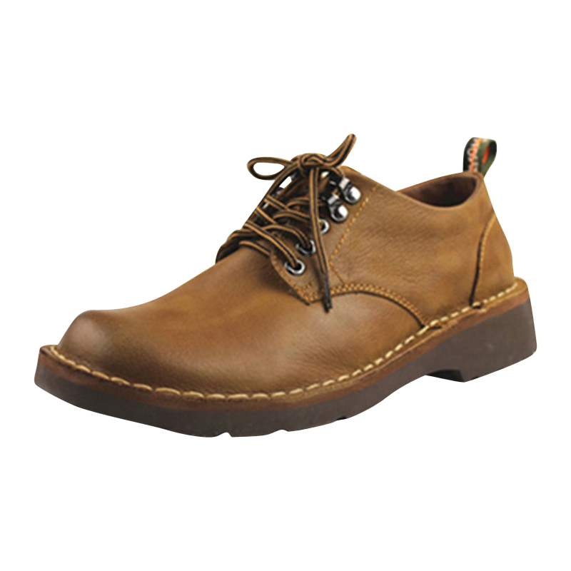 The first layer cowhide genuine leather Big head shoes Frock shoes Mens Casual leather shoes Round Martin shoes Low Round British stylein the Men's Shoes, Low shoes  category - from Buy2taobao.com to provide professional Taobao agent buy service