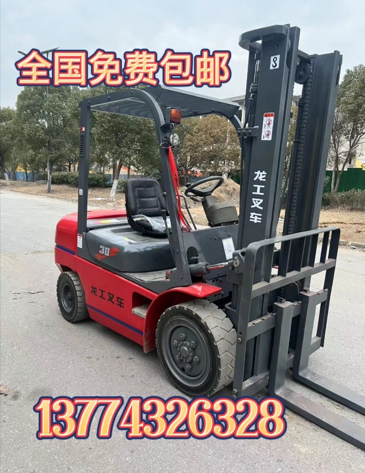 热卖二手叉车龙工合力杭州柴油设备3吨3.5吨环保动力提升高度3米