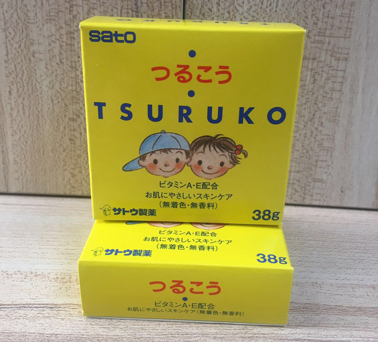 日本进口 佐藤SATO 婴儿润肤面霜38g 宝宝脸部干燥