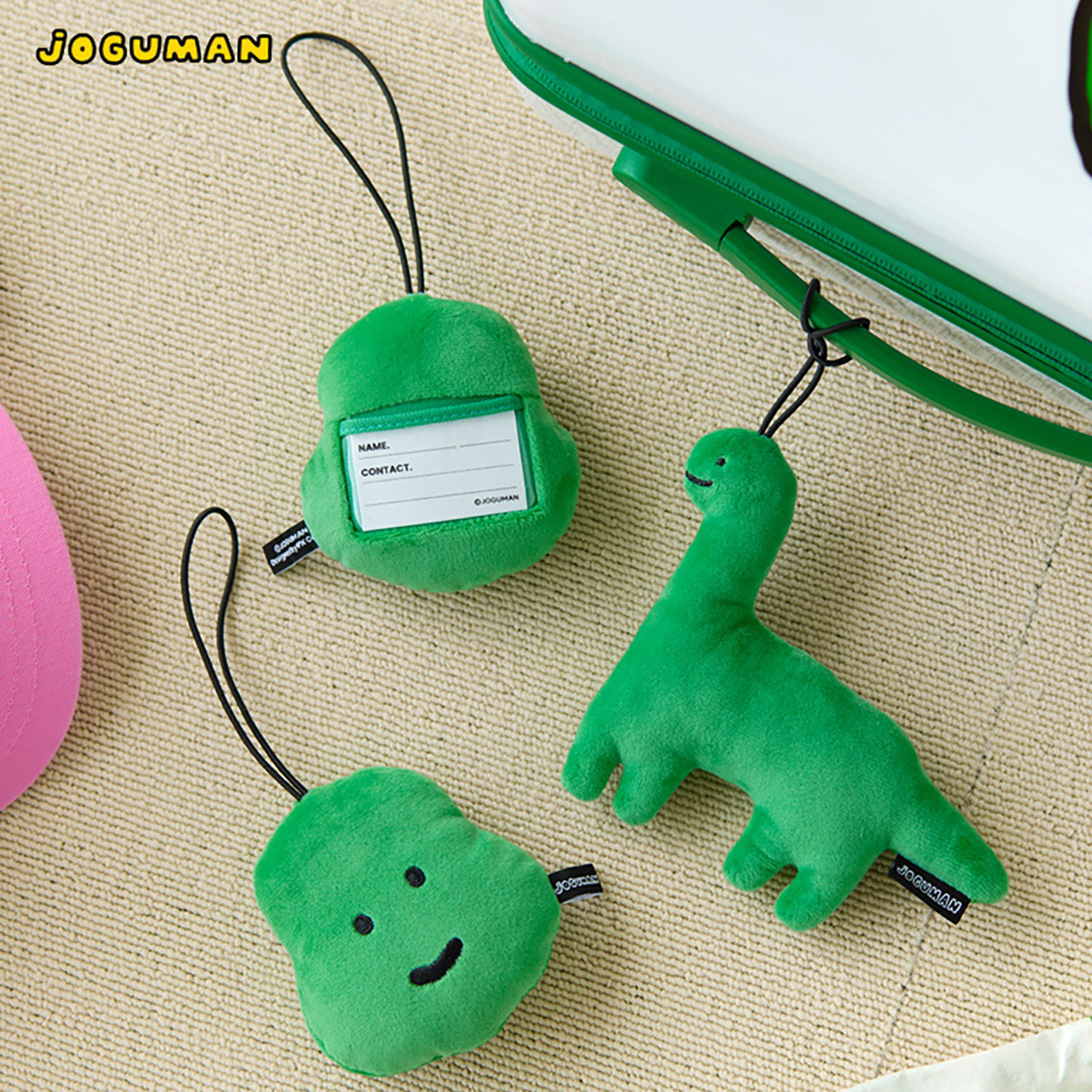 【正品清仓】LINE FRIENDS JOGUMAN毛绒行李吊牌登机旅行箱包挂件