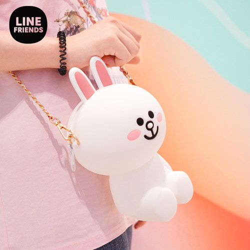 LINEFRIENDS硅胶斜挎包单肩包
