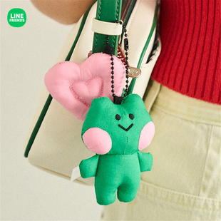 【正品现货】LINE蛙里奥drop drop lenini心型钥匙扣包挂件女挂饰