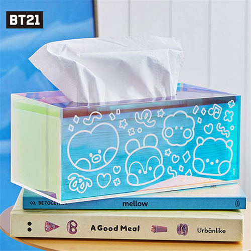 【正品清仓】BT21 minini TWINKLE纸巾盒桌面抽纸盒客厅餐巾纸盒