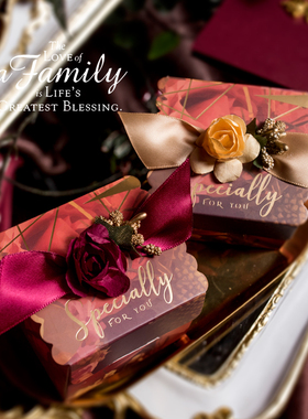 MISSXIU[遇见]高级感个性结婚订婚喜糖盒子乔迁生日小礼品包装盒