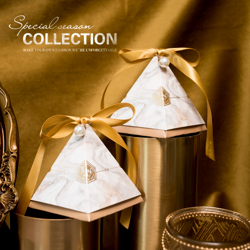 宫廷风大理石风西式喜糖盒包邮