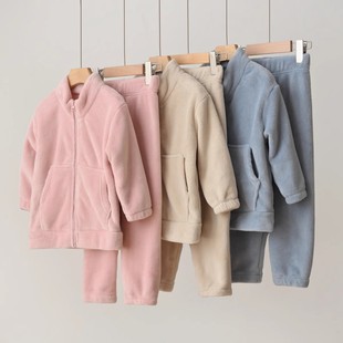 特280g大童 A类珊瑚绒 儿童家居服套装 男女童睡衣睡裤秋冬款童装