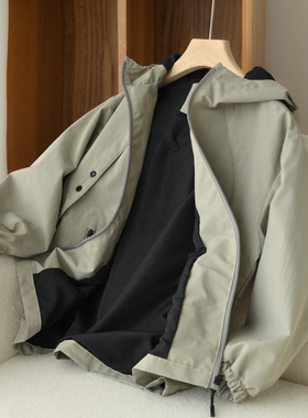 175码大童 儿童连帽风衣外套 男女童运动服 风衣 春秋款 童装