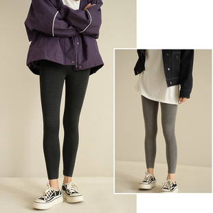 女士微压瘦腿打底裤 含羊绒 修身保暖外穿弹力高腰裤 秋冬款女装