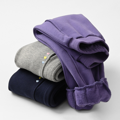 儿童加绒卫裤收口运动裤