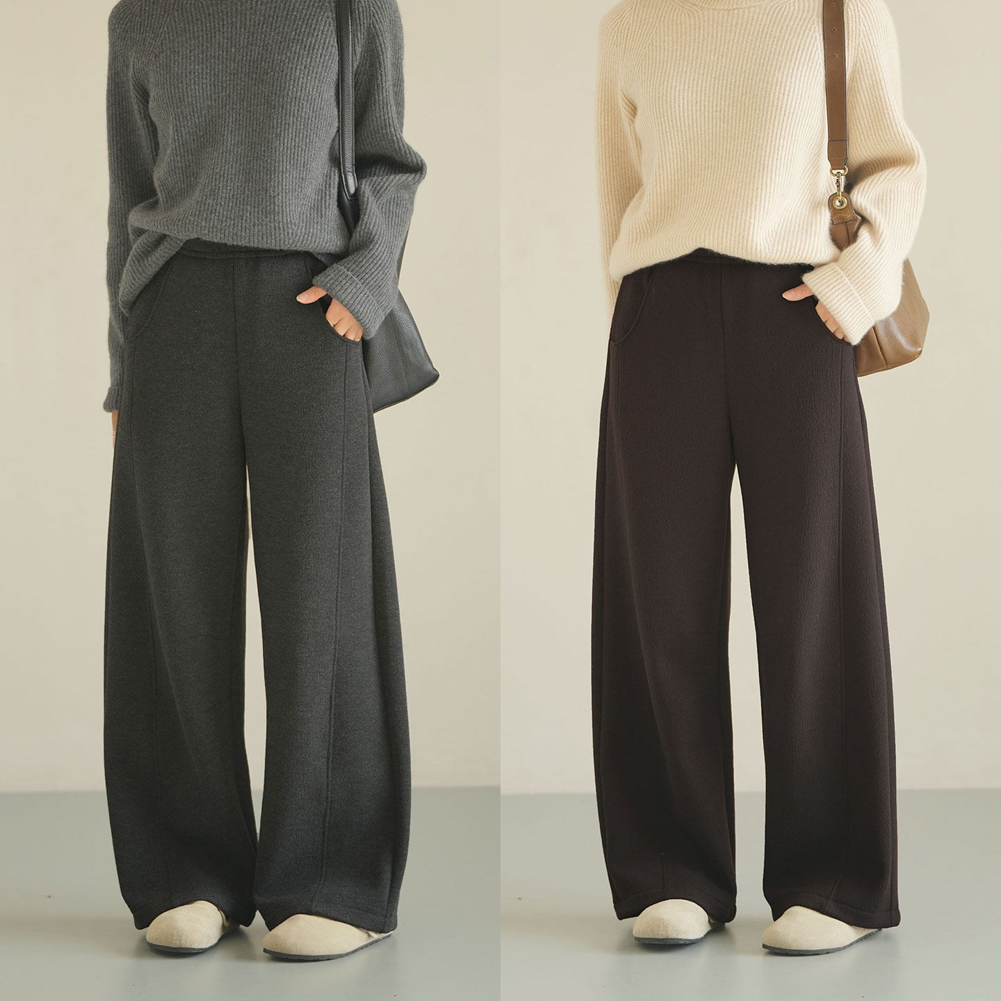 500g长腿裤 女士阔腿微镰刀雪酥裤 加绒休闲长裤   冬款 女装,女装/女士精品,休闲裤,淘宝优惠券,粉丝福利购,淘宝优惠卷