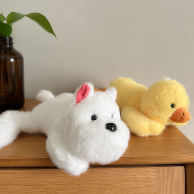 出口剩余毛绒玩具鸭子小狗玩偶