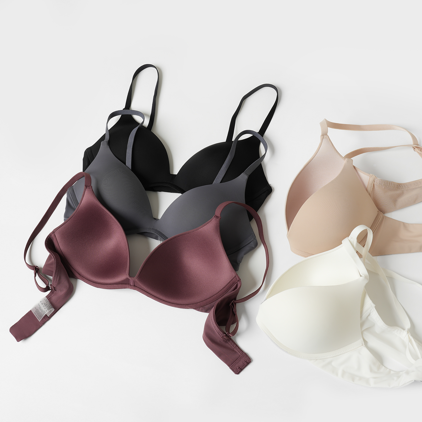 女士文胸一片式无痕无钢圈