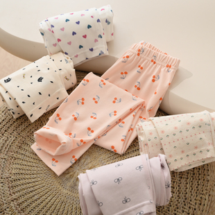 山东网店童装 170中大童秋冬款 儿童打底裤 A类190g莫棉女童秋裤