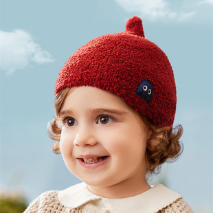 会员拍 单件拍A类儿童针织帽子围巾半边绒小月龄宝宝脖套保暖护颈