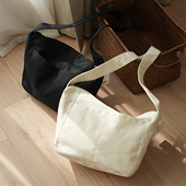 全棉基础包包 学生大尺寸帆布包 山东网店 纯棉背包 简约风