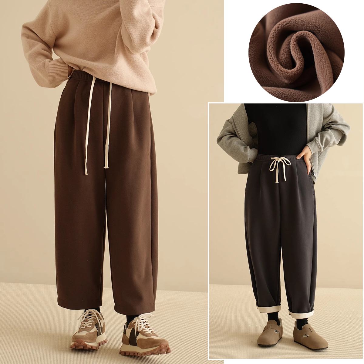 小个子加绒奶奶裤 女士一体绒保暖哈伦裤 九分裤子 秋冬款女装,女装/女士精品,休闲裤,淘宝优惠券,粉丝福利购,淘宝优惠卷